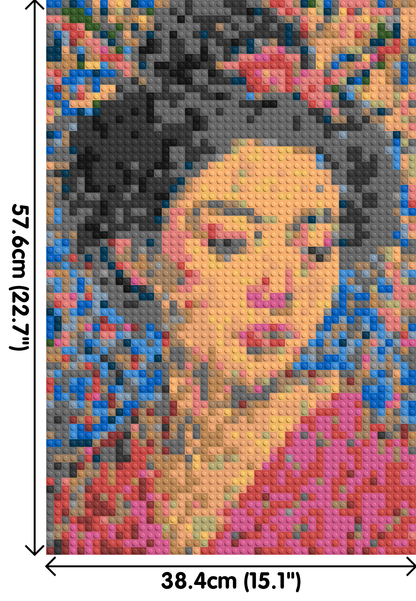 Sakura – A Woman Shaped by Light by Joséphine Machalani - Brick Art Mosaic Kit 2x3 large