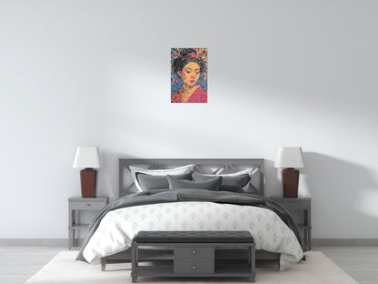 Sakura – A Woman Shaped by Light by Joséphine Machalani - Brick Art Mosaic Kit 2x3 large