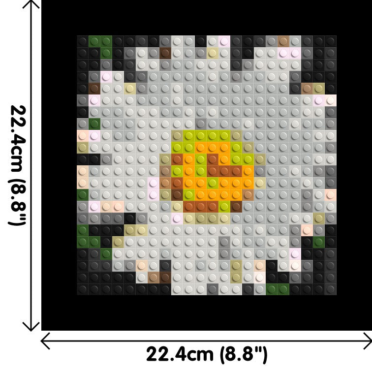 Daisy – A Quiet Bloom of Simplicity by Joséphine Machalani - Brick Art Mosaic Kit 1x1 large