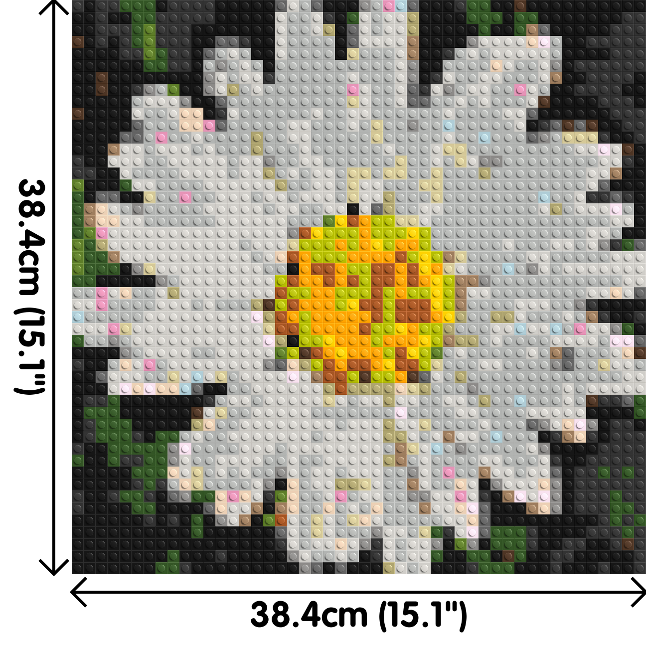 Daisy – A Quiet Bloom of Simplicity by Joséphine Machalani - Brick Art Mosaic Kit 2x2 dimensions