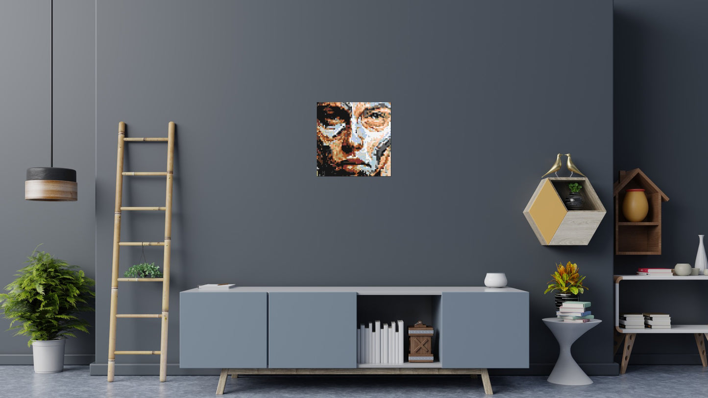 Warrior – Strength in Stillness by Joséphine Machalani - Brick Art Mosaic Kit 3x3 large