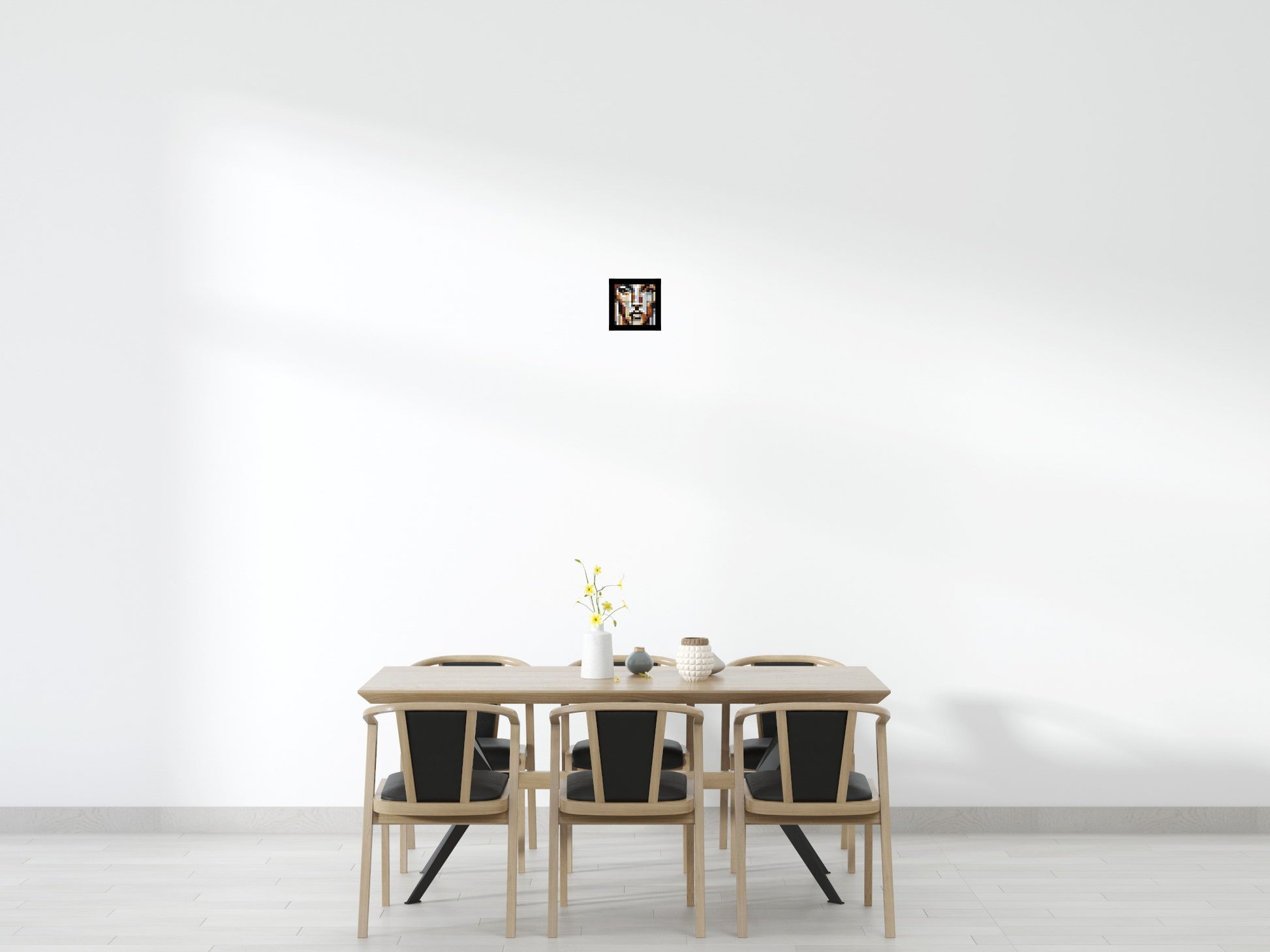 Vogue – A Portrait Shaped by Style by Joséphine Machalani - Brick Art Mosaic Kit 1x1 scene with frame