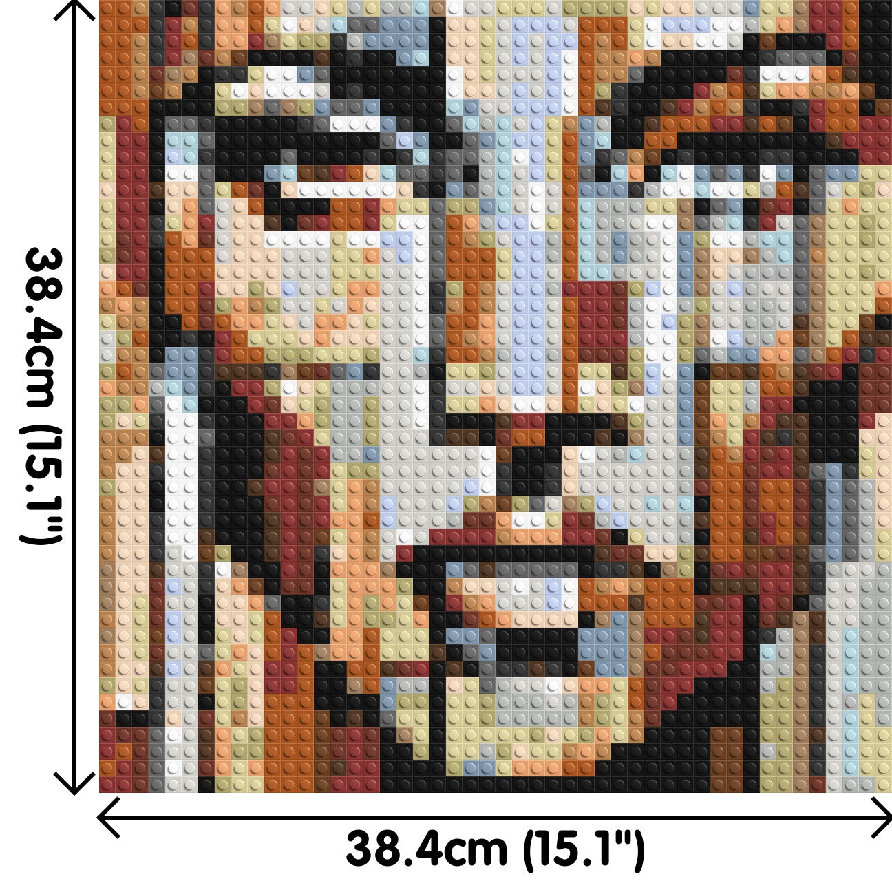 Vogue – A Portrait Shaped by Style by Joséphine Machalani - Brick Art Mosaic Kit 2x2 large