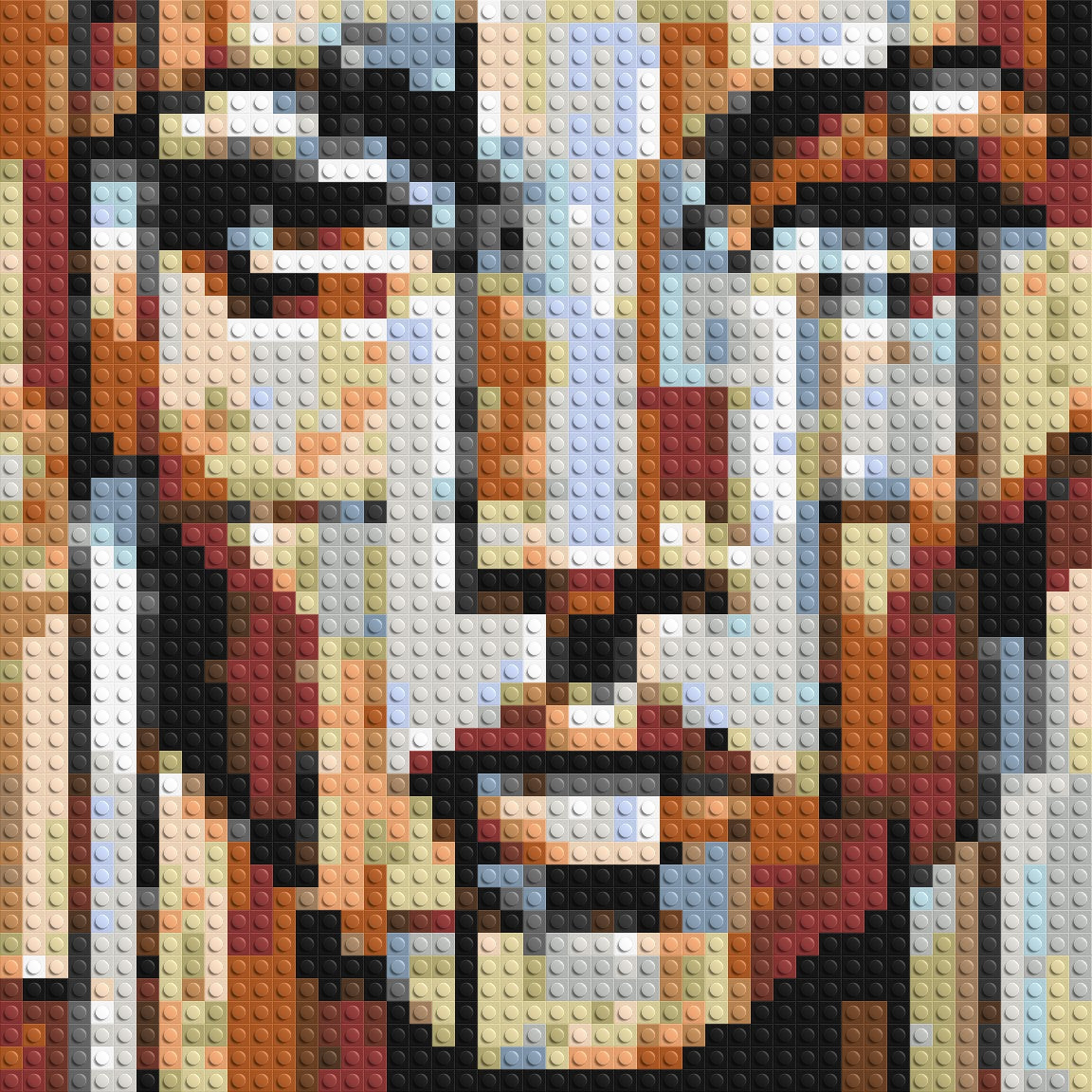 Vogue – A Portrait Shaped by Style by Joséphine Machalani - Brick Art Mosaic Kit 2x2 large