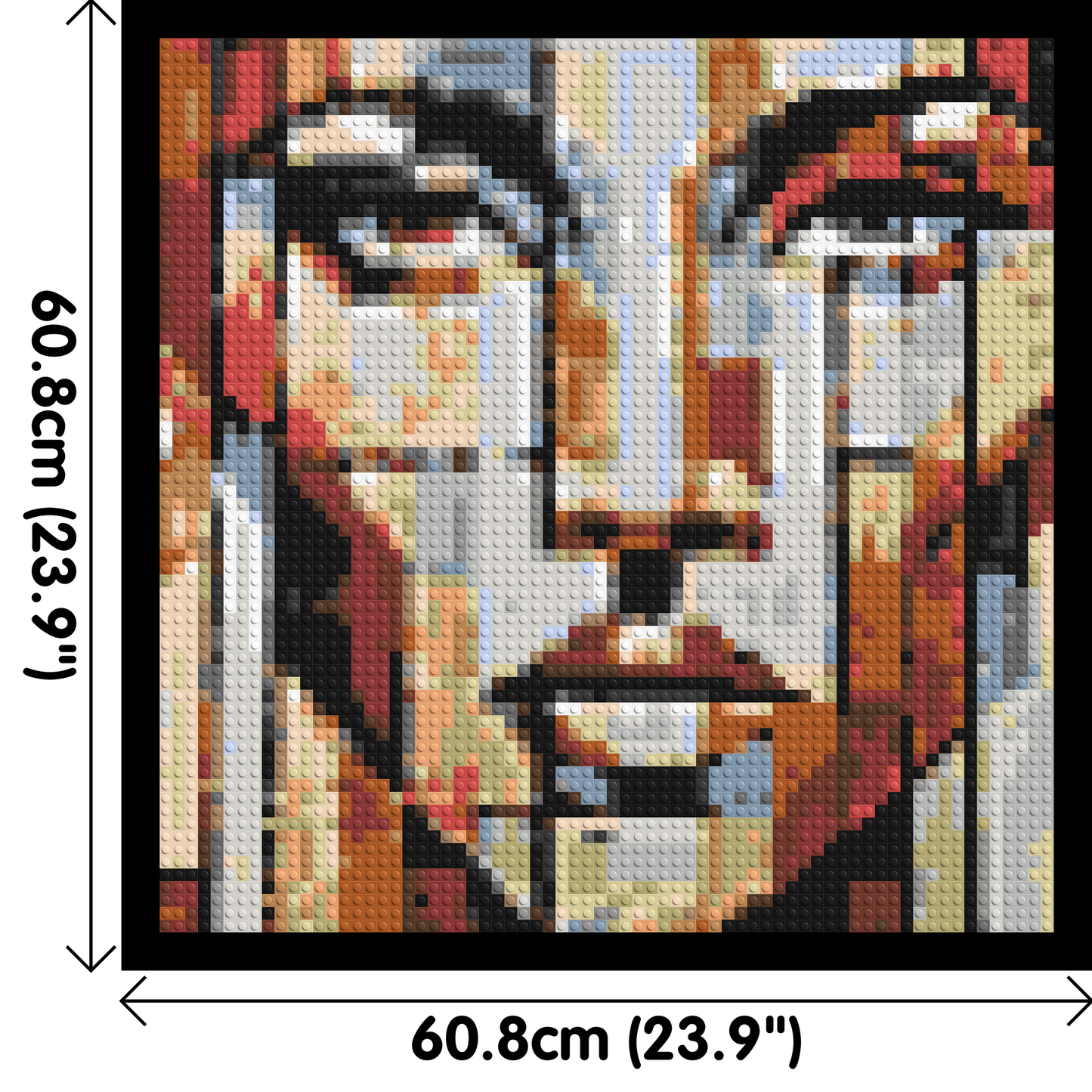 Vogue – A Portrait Shaped by Style by Joséphine Machalani - Brick Art Mosaic Kit 3x3 large