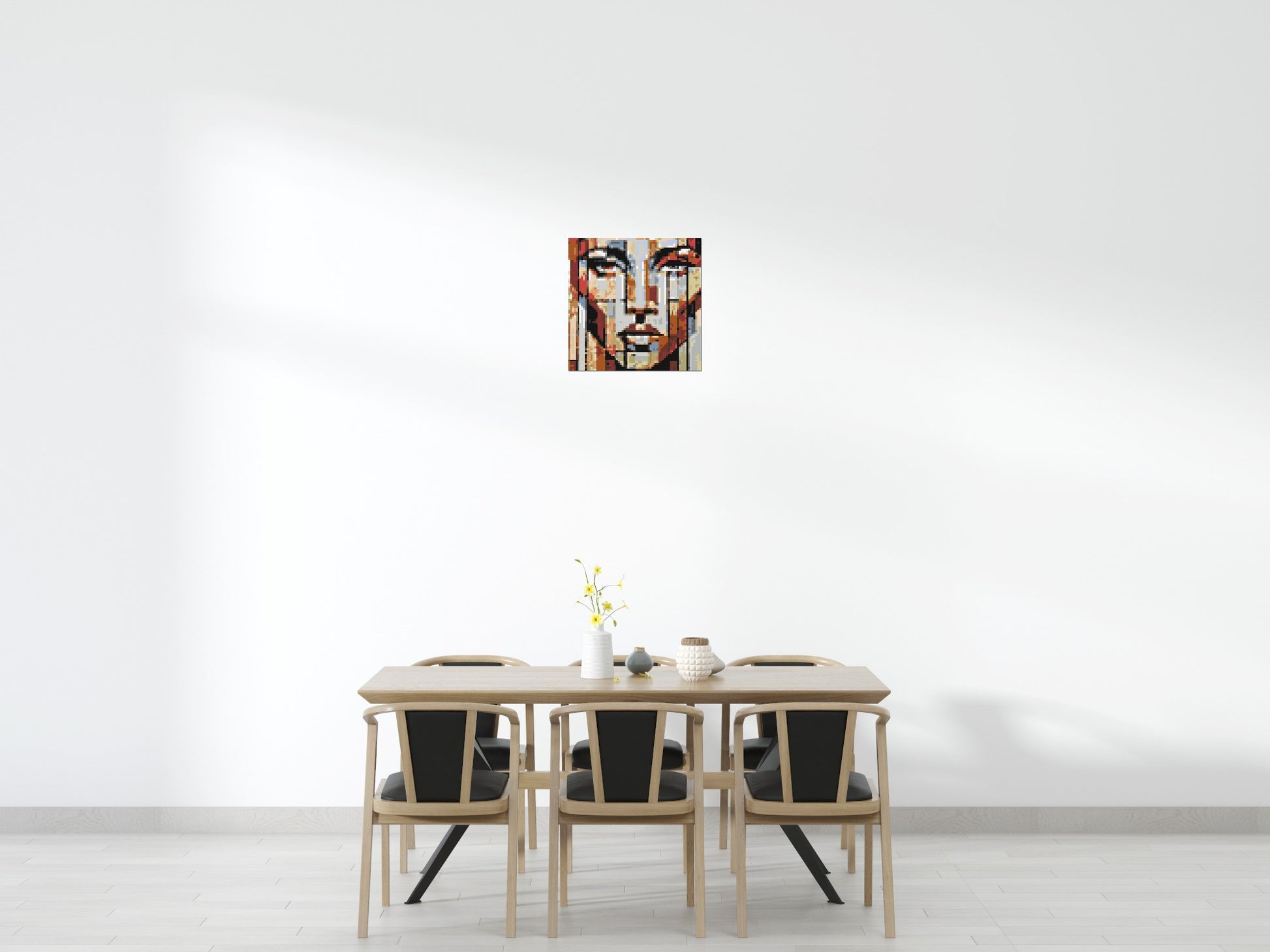 Vogue – A Portrait Shaped by Style by Joséphine Machalani - Brick Art Mosaic Kit 3x3 scene