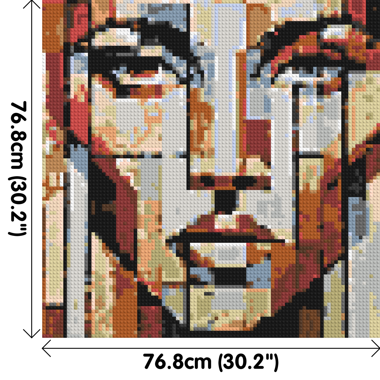 Vogue – A Portrait Shaped by Style by Joséphine Machalani - Brick Art Mosaic Kit 4x4 large