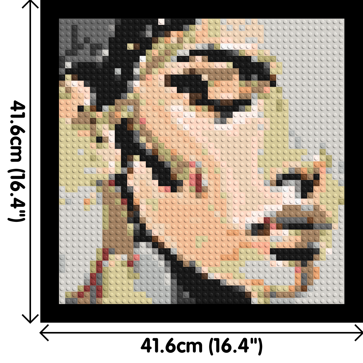 Serenity – A Quiet Breath of Light by Joséphine Machalani - Brick Art Mosaic Kit 2x2 dimensions with frame