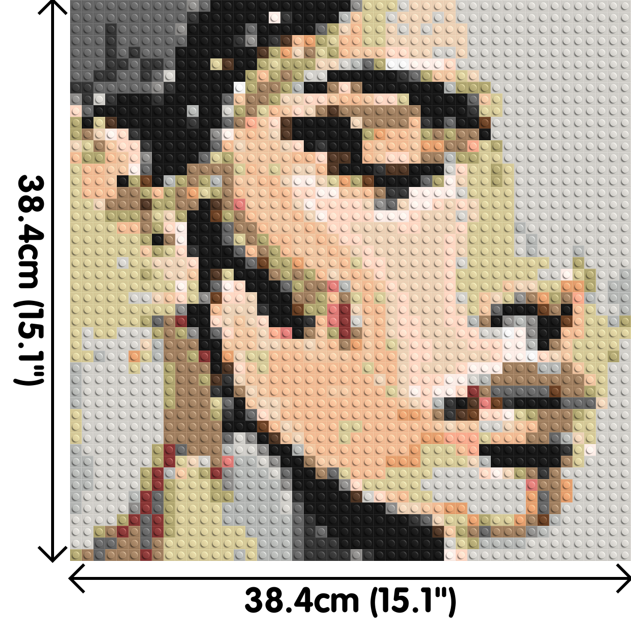 Serenity – A Quiet Breath of Light by Joséphine Machalani - Brick Art Mosaic Kit 2x2 dimensions