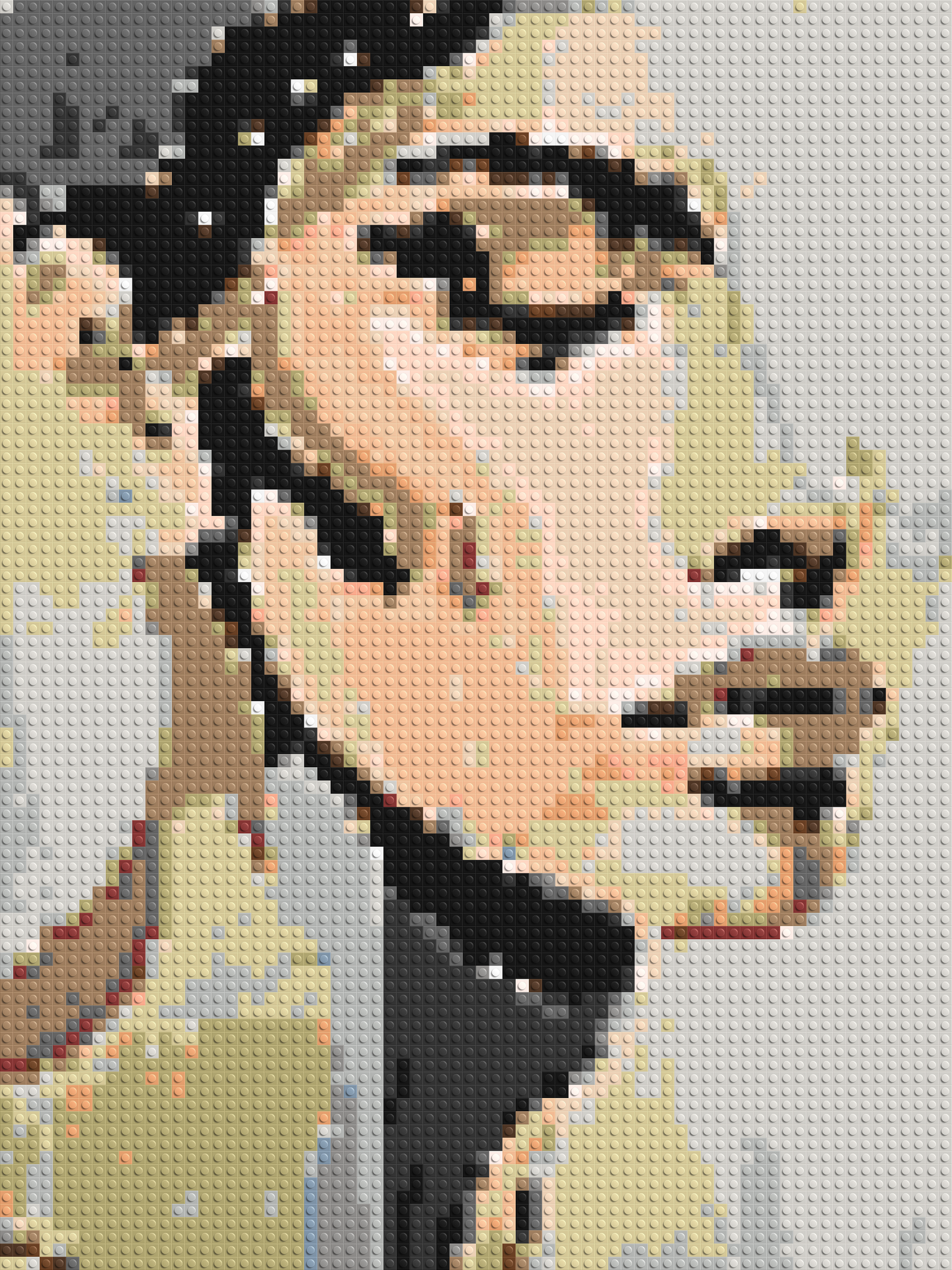 Serenity – A Quiet Breath of Light by Joséphine Machalani - Brick Art Mosaic Kit 3x4 large