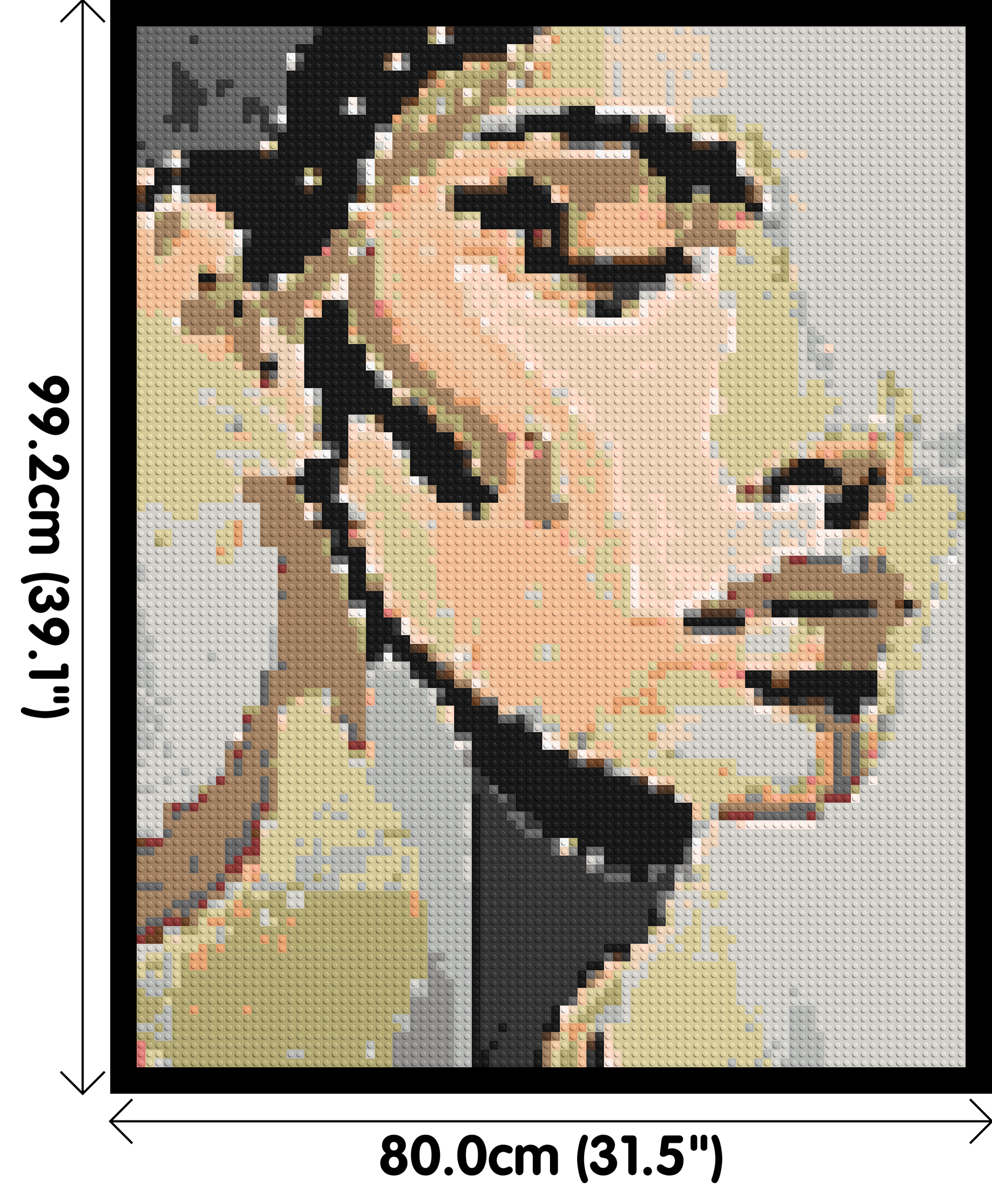 Serenity – A Quiet Breath of Light by Joséphine Machalani - Brick Art Mosaic Kit 4x5 dimensions with frame