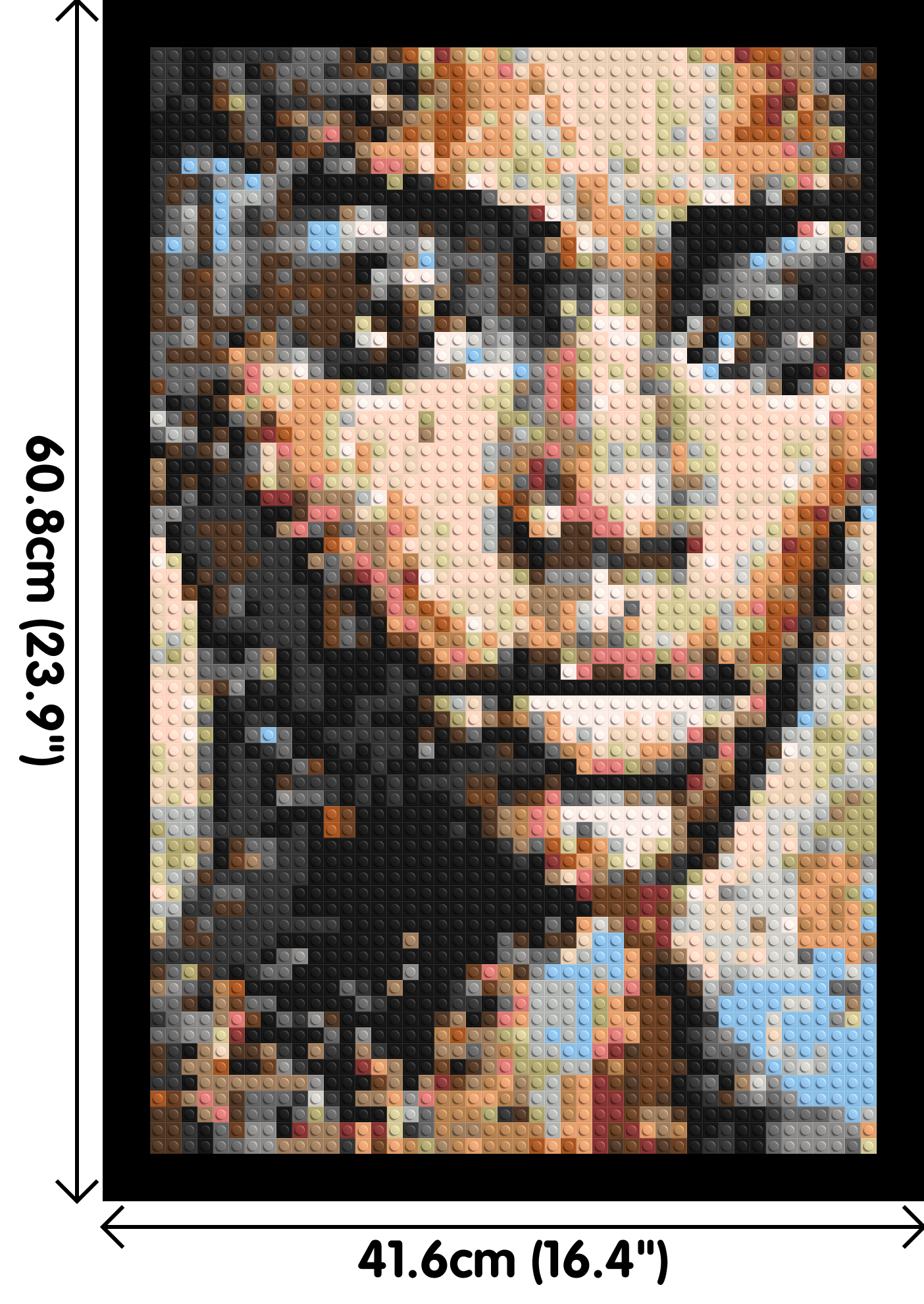 Ferocity – The Pulse of Untamed Energy by Joséphine Machalani - Brick Art Mosaic Kit 2x3 large