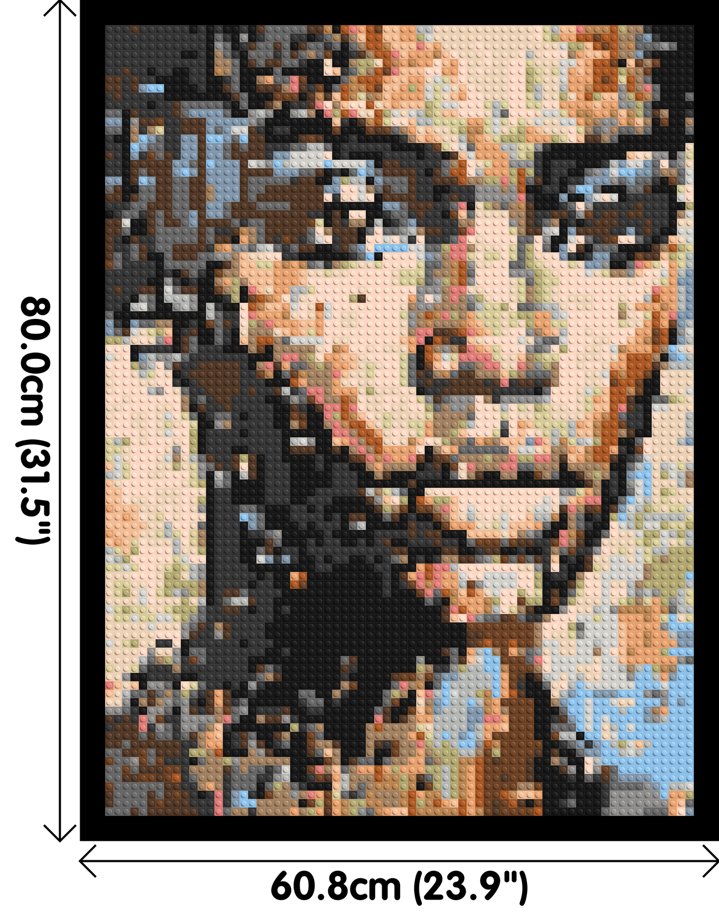 Ferocity – The Pulse of Untamed Energy by Joséphine Machalani - Brick Art Mosaic Kit 3x4 large