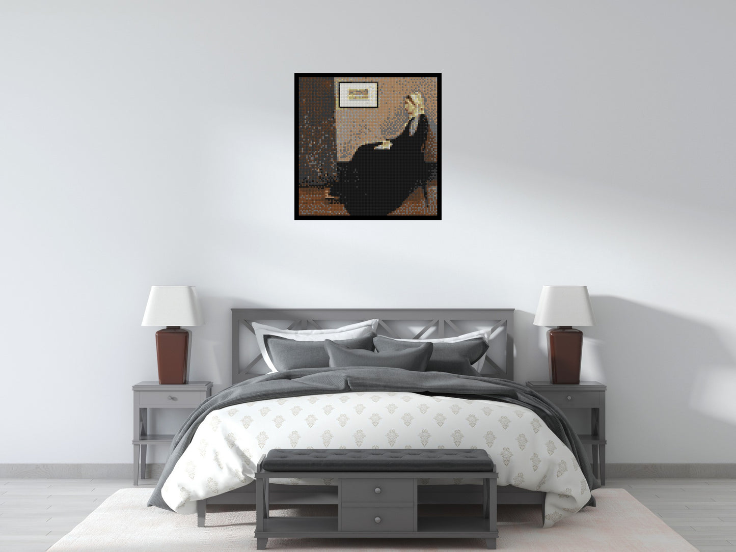 Whistler's Mother by James McNeill Whistler - Brick Art Mosaic Kit 4x4 large