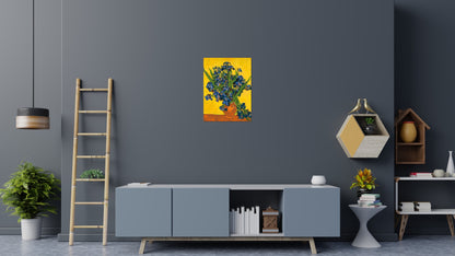 Vase with Irises by Vincent van Gogh - Brick Art Mosaic Kit 3x4 large