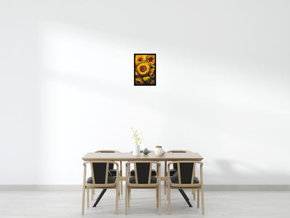 Golden Sunflowers Fine Art - Brick Art Mosaic Kit 2x3 large