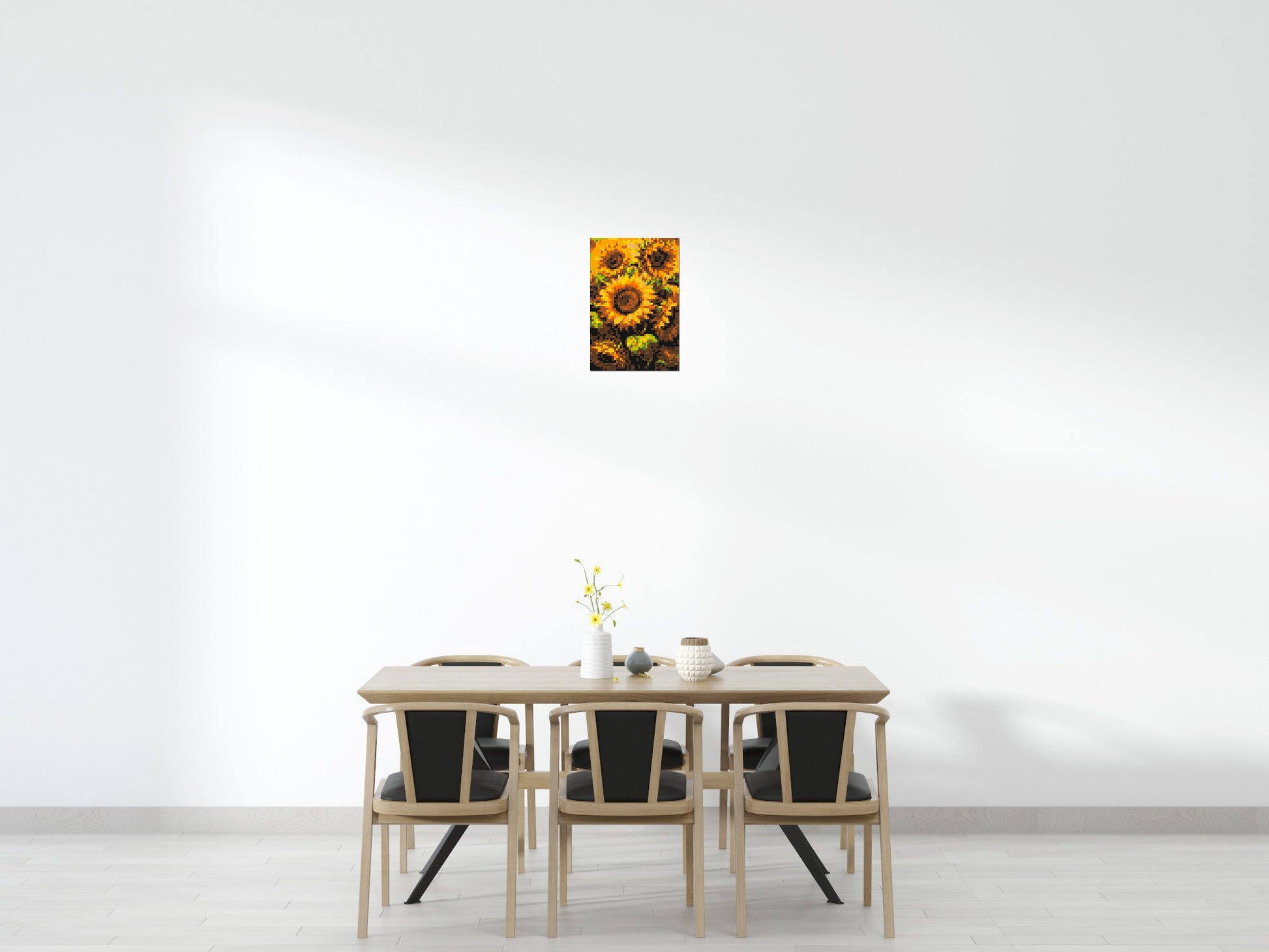 Golden Sunflowers Fine Art - Brick Art Mosaic Kit 2x3 scene