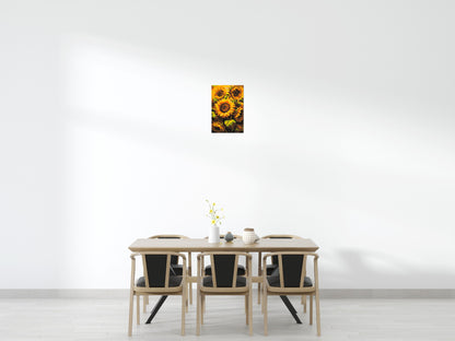 Golden Sunflowers Fine Art - Brick Art Mosaic Kit 2x3 large