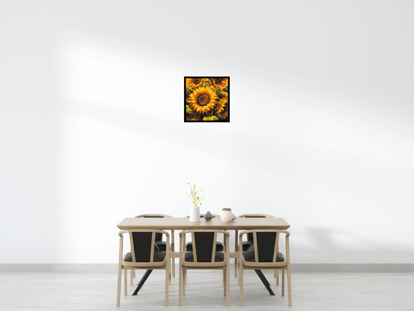 Golden Sunflowers Fine Art - Brick Art Mosaic Kit 3x3 large