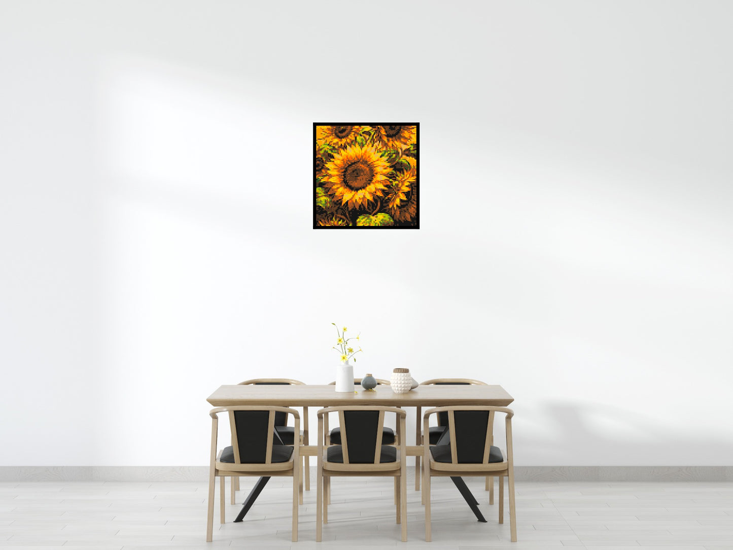 Golden Sunflowers Fine Art - Brick Art Mosaic Kit 4x4 large