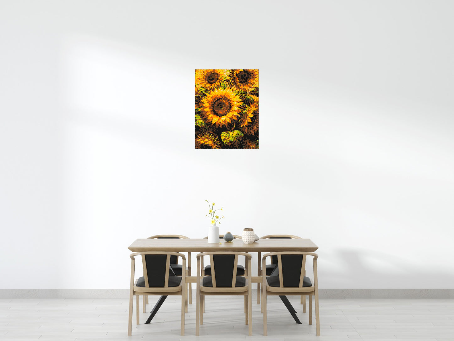 Golden Sunflowers Fine Art - Brick Art Mosaic Kit 4x5 large