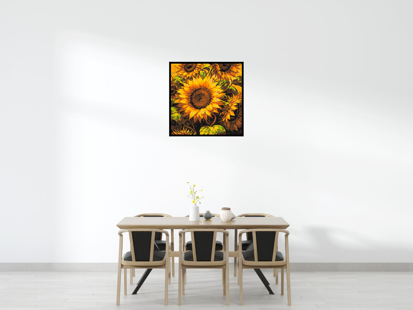 Golden Sunflowers Fine Art - Brick Art Mosaic Kit 5x5 large