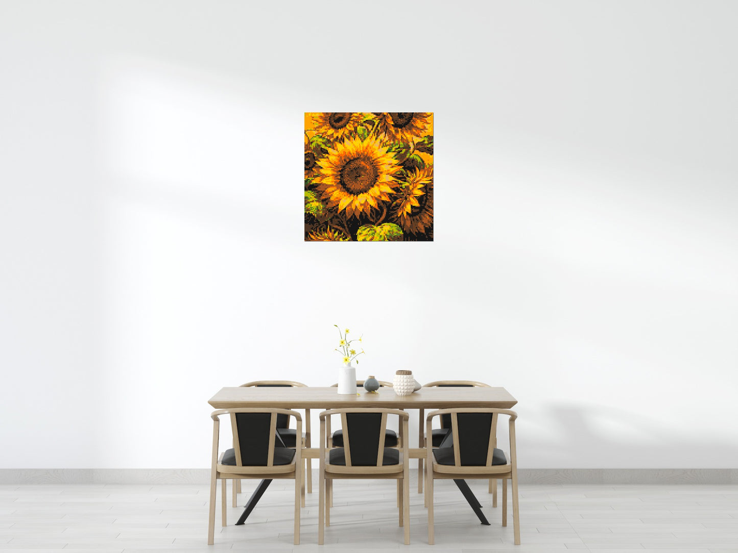 Golden Sunflowers Fine Art - Brick Art Mosaic Kit 5x5 large