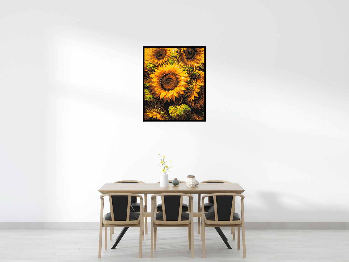 Golden Sunflowers Fine Art - Brick Art Mosaic Kit 5x6 large