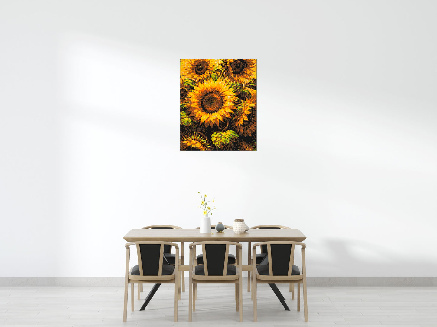 Golden Sunflowers Fine Art - Brick Art Mosaic Kit 5x6 large