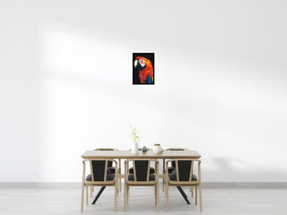 Scarlet Macaw Geometric Pop Art - Brick Art Mosaic Kit 2x3 large