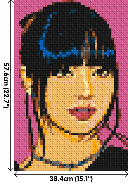 Lisa of BLACKPINK Comic Pop Art - Brick Art Mosaic Kit 2x3 large
