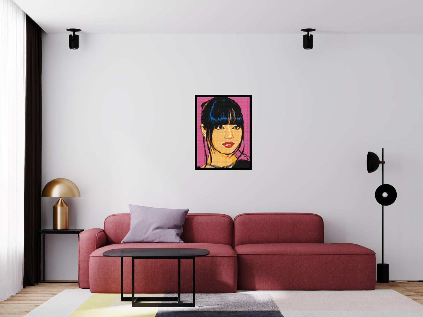 Lisa of BLACKPINK Comic Pop Art - Brick Art Mosaic Kit 3x4 large