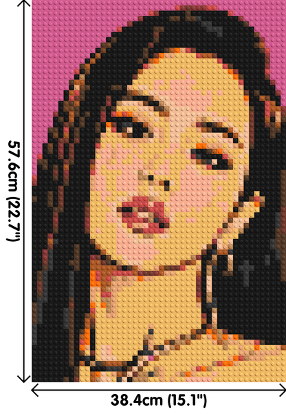 Jisoo of BLACKPINK Comic Pop Art - Brick Art Mosaic Kit 2x3 large