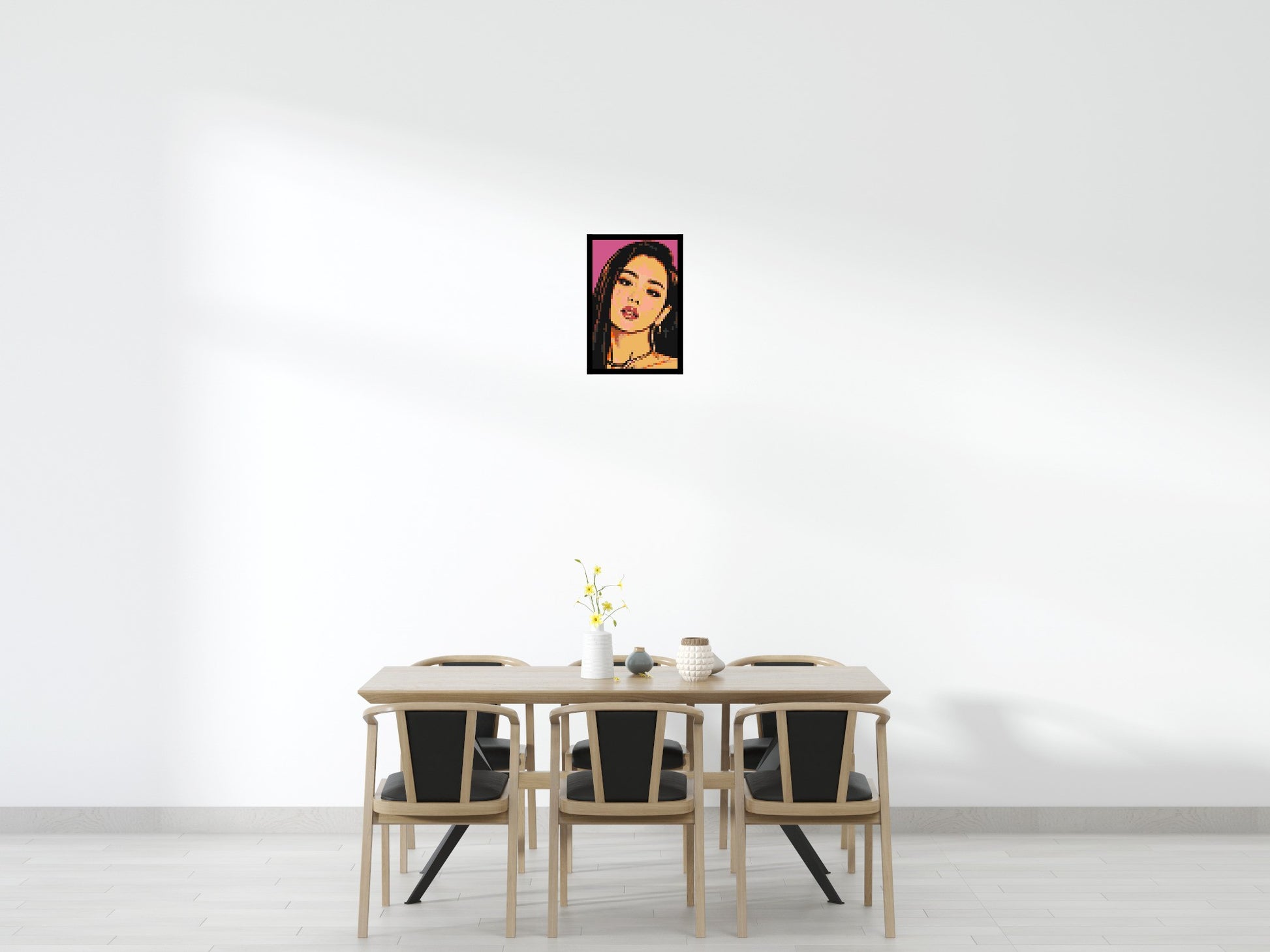 Jisoo of BLACKPINK Comic Pop Art - Brick Art Mosaic Kit 2x3 scene with frame