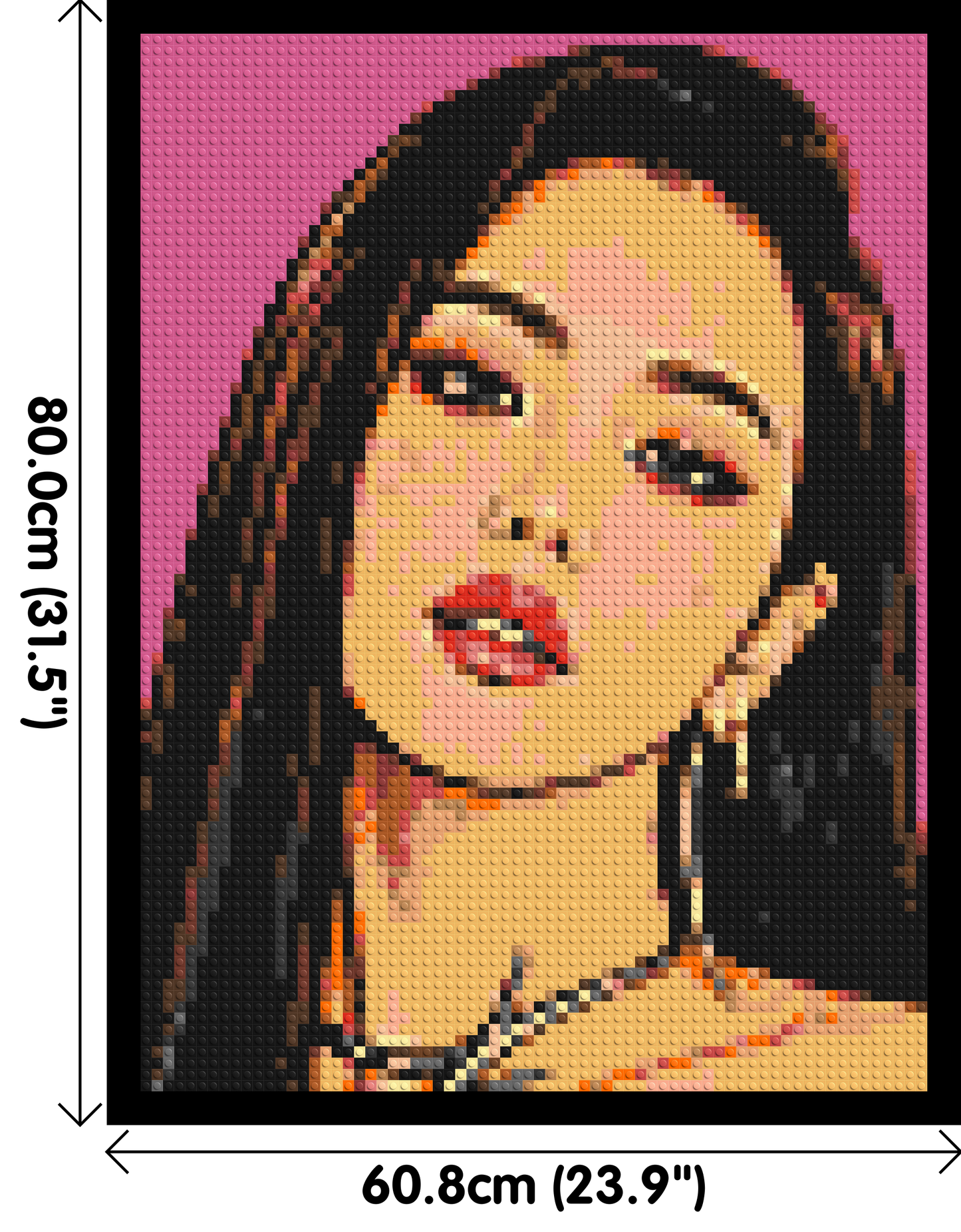Jisoo of BLACKPINK Comic Pop Art - Brick Art Mosaic Kit 3x4 large