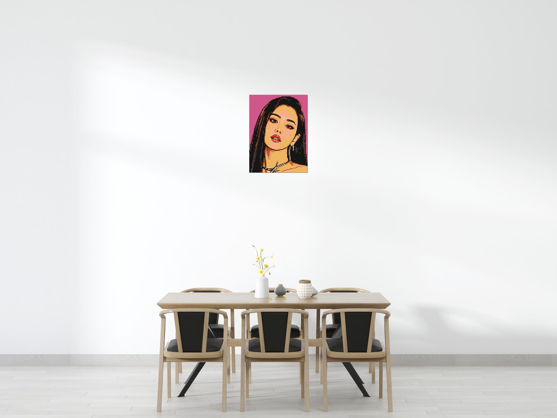 Jisoo of BLACKPINK Comic Pop Art - Brick Art Mosaic Kit 3x4 scene