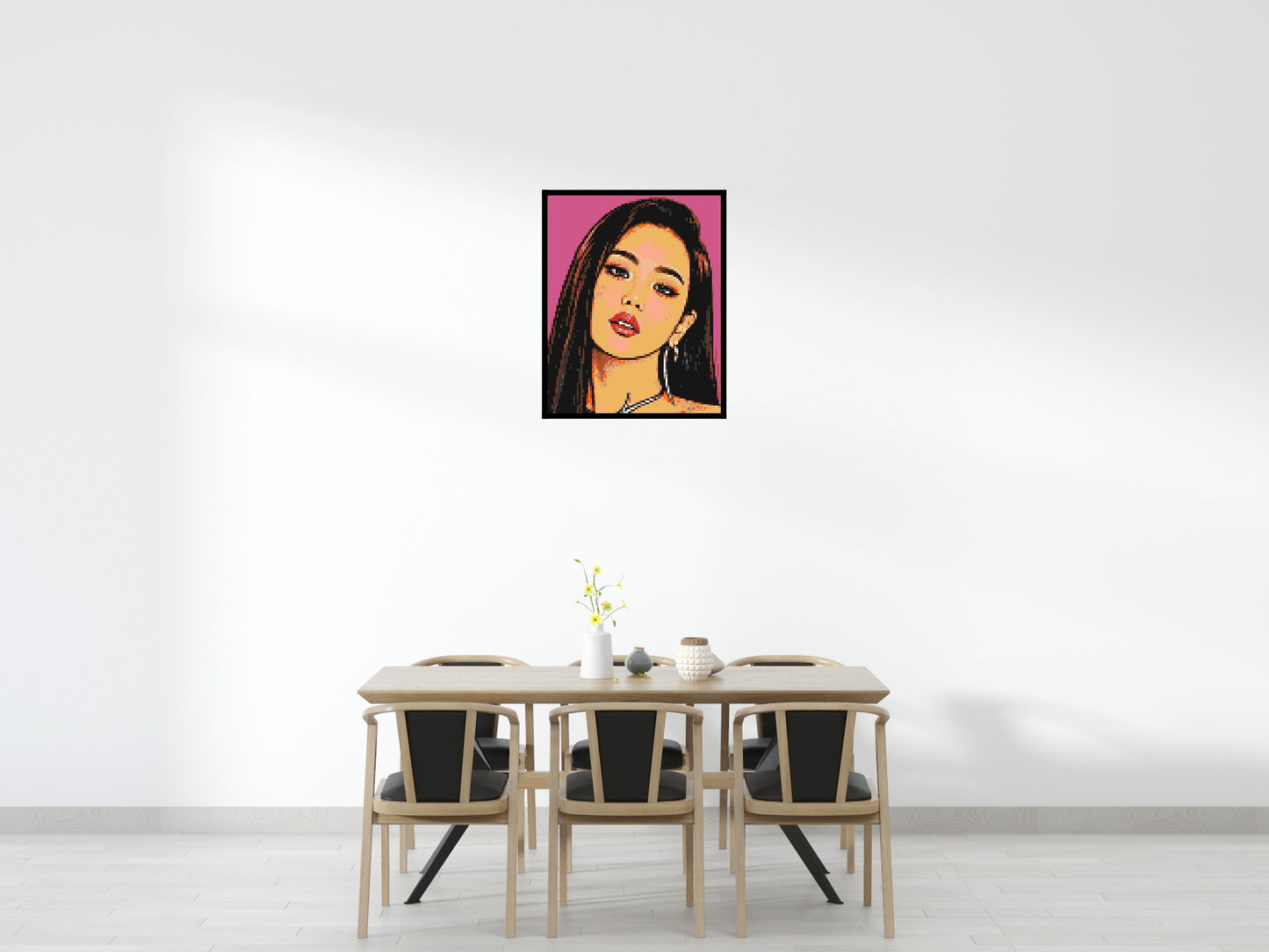 Jisoo of BLACKPINK Comic Pop Art - Brick Art Mosaic Kit 4x5 large