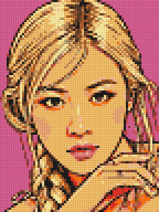 Rosé of BLACKPINK Comic Pop Art - Brick Art Mosaic Kit 3x4 large