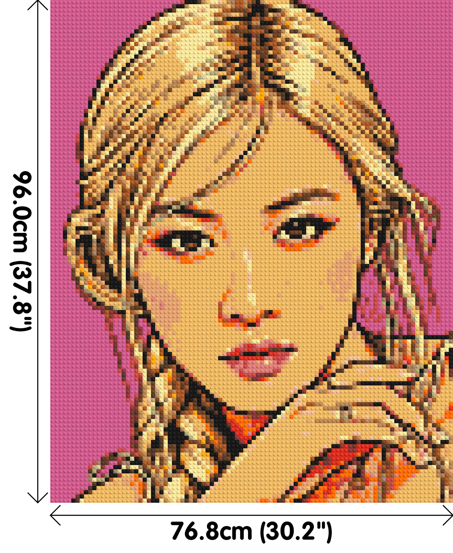 Rosé of BLACKPINK Comic Pop Art - Brick Art Mosaic Kit 4x5 large