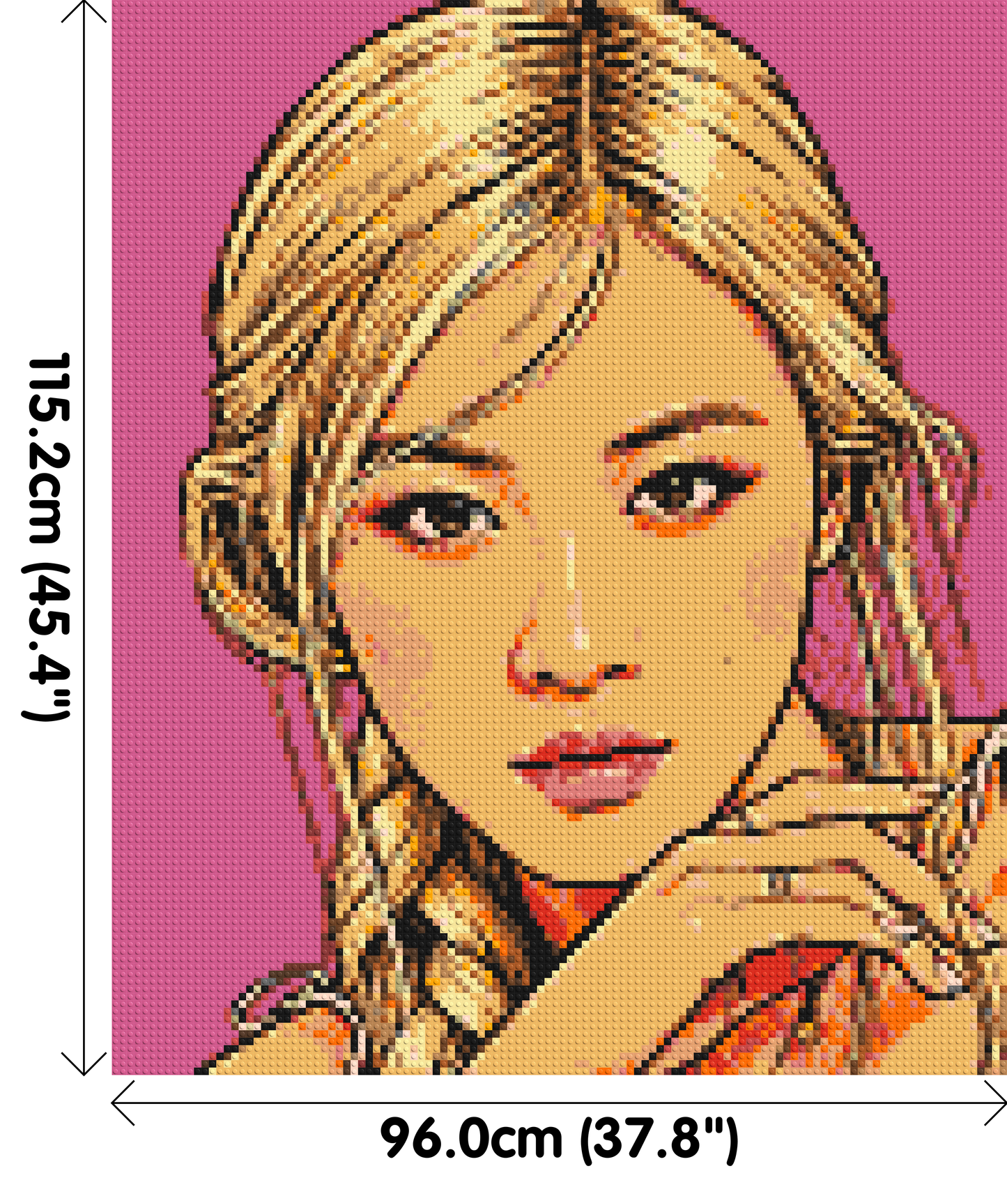 Rosé of BLACKPINK Comic Pop Art - Brick Art Mosaic Kit 5x6 large