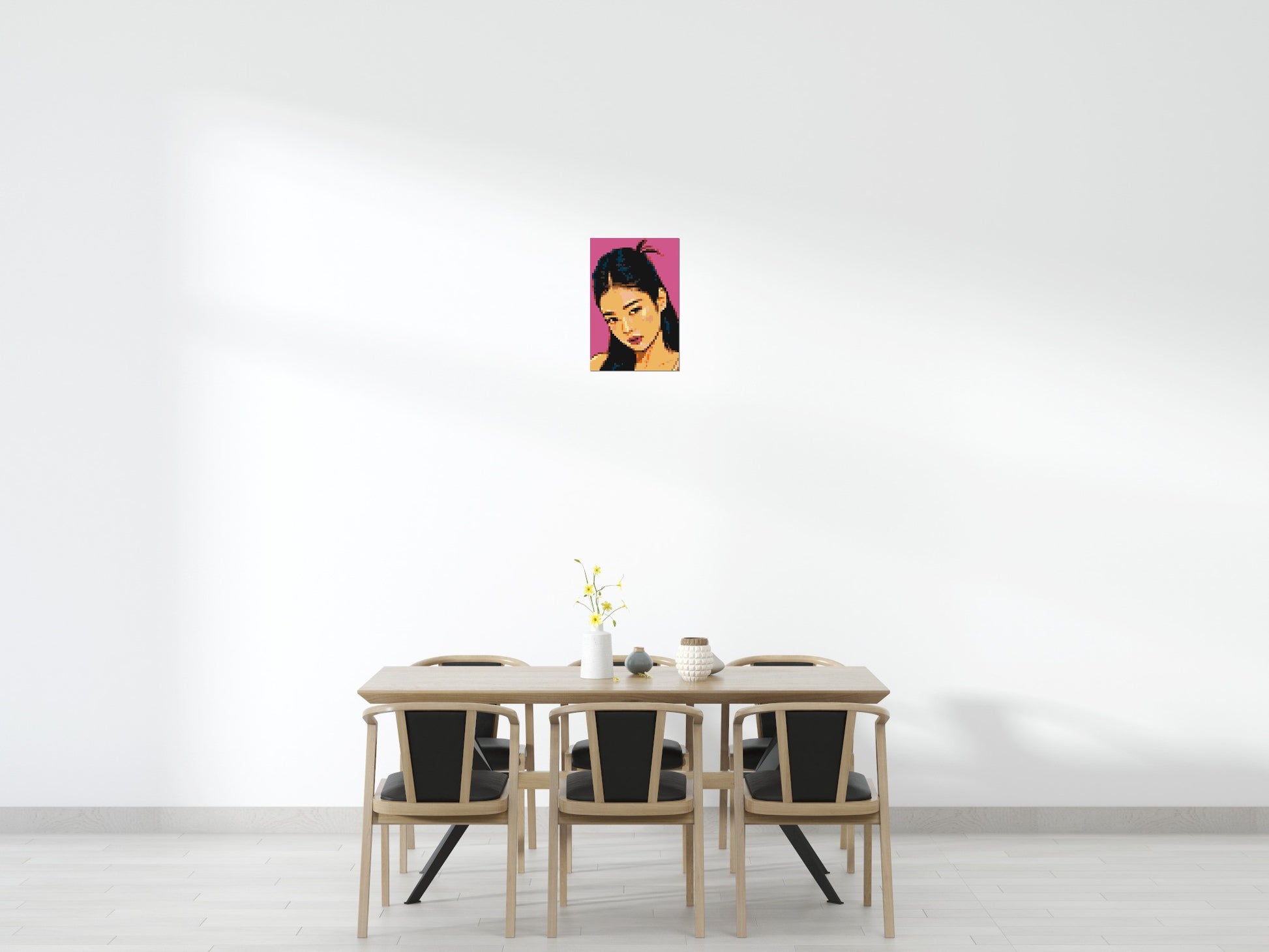 Jennie of BLACKPINK Comic Pop Art - Brick Art Mosaic Kit 2x3 scene