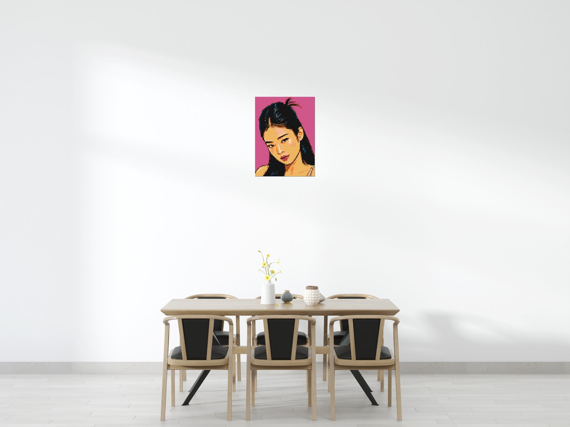 Jennie of BLACKPINK Comic Pop Art - Brick Art Mosaic Kit 3x4 scene