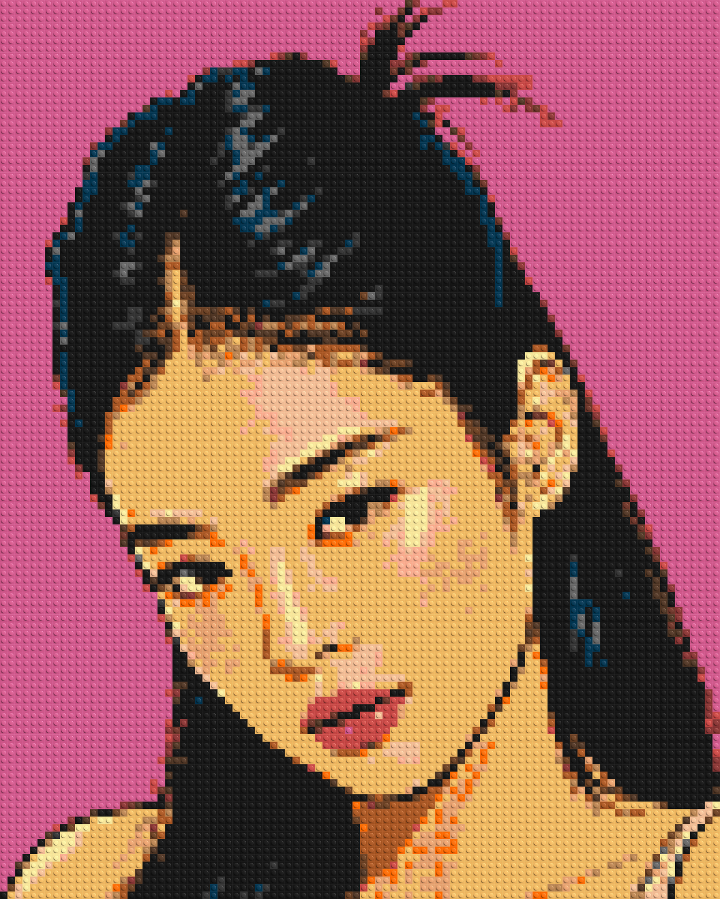 Jennie of BLACKPINK Comic Pop Art - Brick Art Mosaic Kit 4x5 large