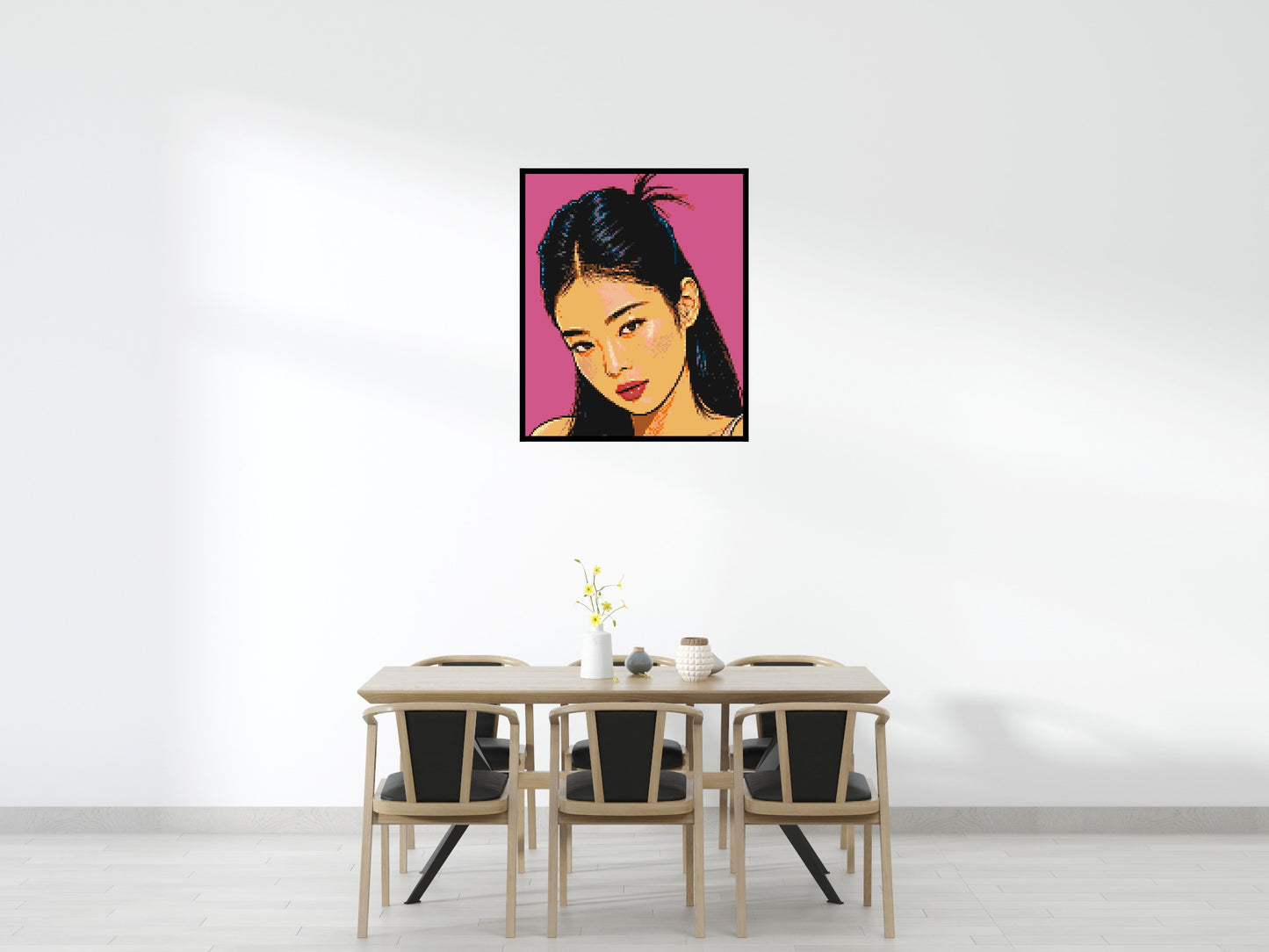 Jennie of BLACKPINK Comic Pop Art - Brick Art Mosaic Kit 5x6 large