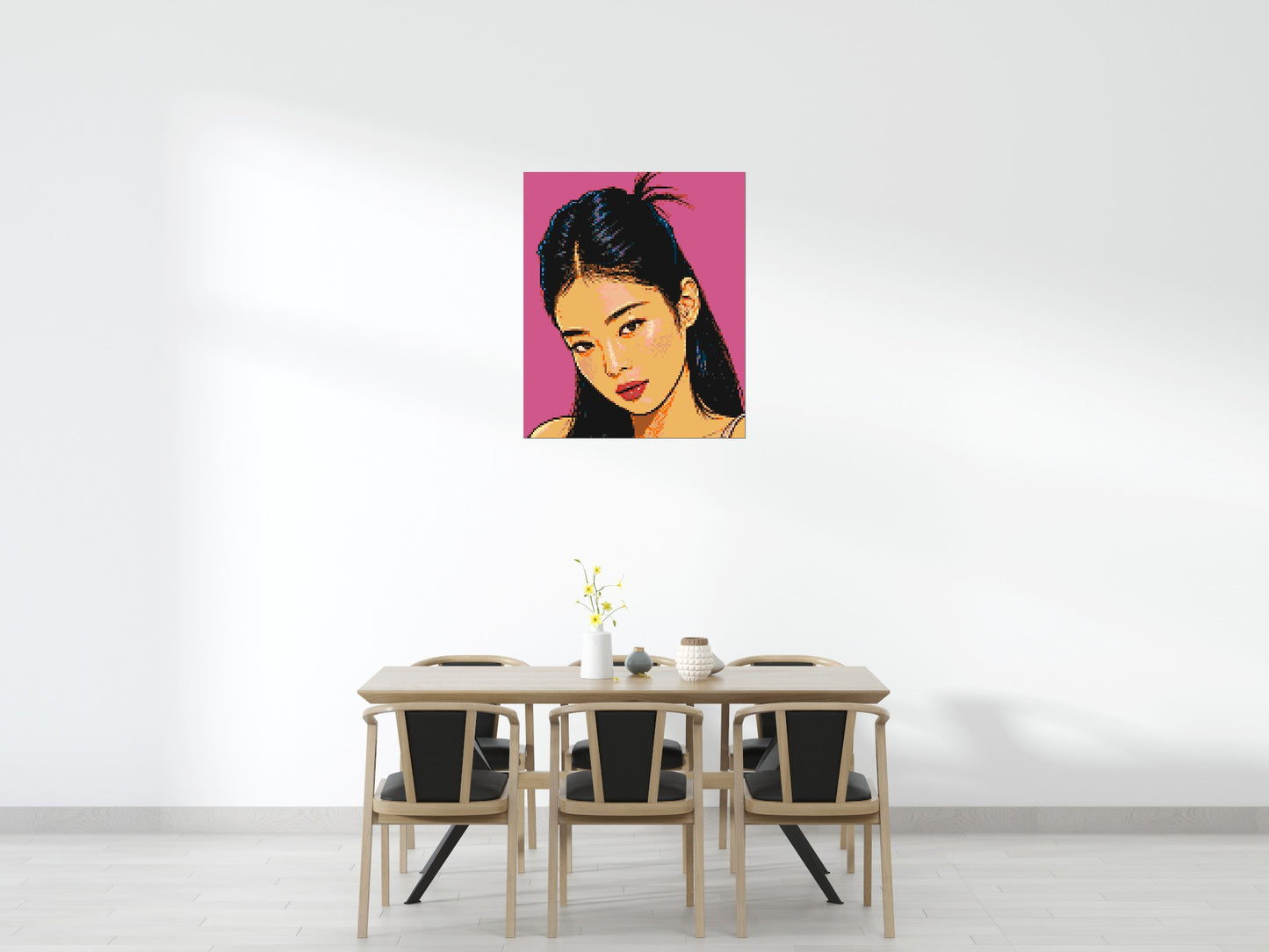 Jennie of BLACKPINK Comic Pop Art - Brick Art Mosaic Kit 5x6 large