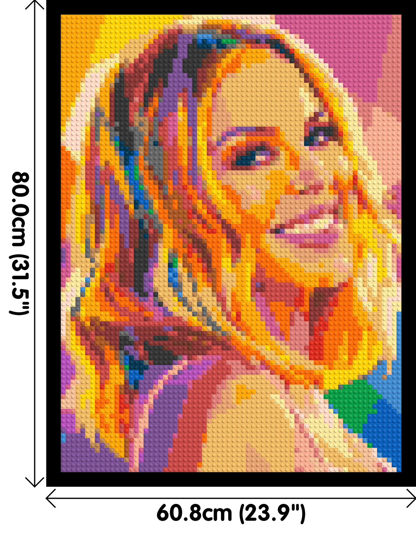 Kylie Minogue Over-the-Shoulder Smile Pop Art - Brick Art Mosaic Kit 3x4 large