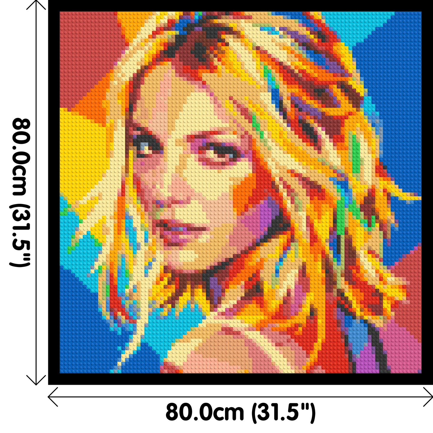 Britney Spears Over-the-Shoulder Glance Pop Art - Brick Art Mosaic Kit 4x4 large