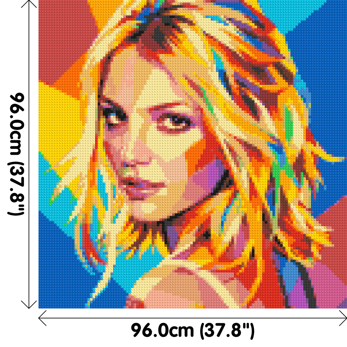 Britney Spears Over-the-Shoulder Glance Pop Art - Brick Art Mosaic Kit 5x5 large