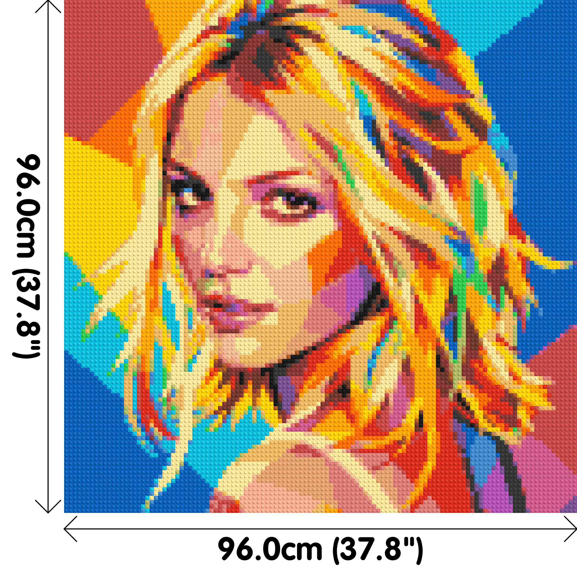 Britney Spears Over-the-Shoulder Glance Pop Art - Brick Art Mosaic Kit 5x5 dimensions