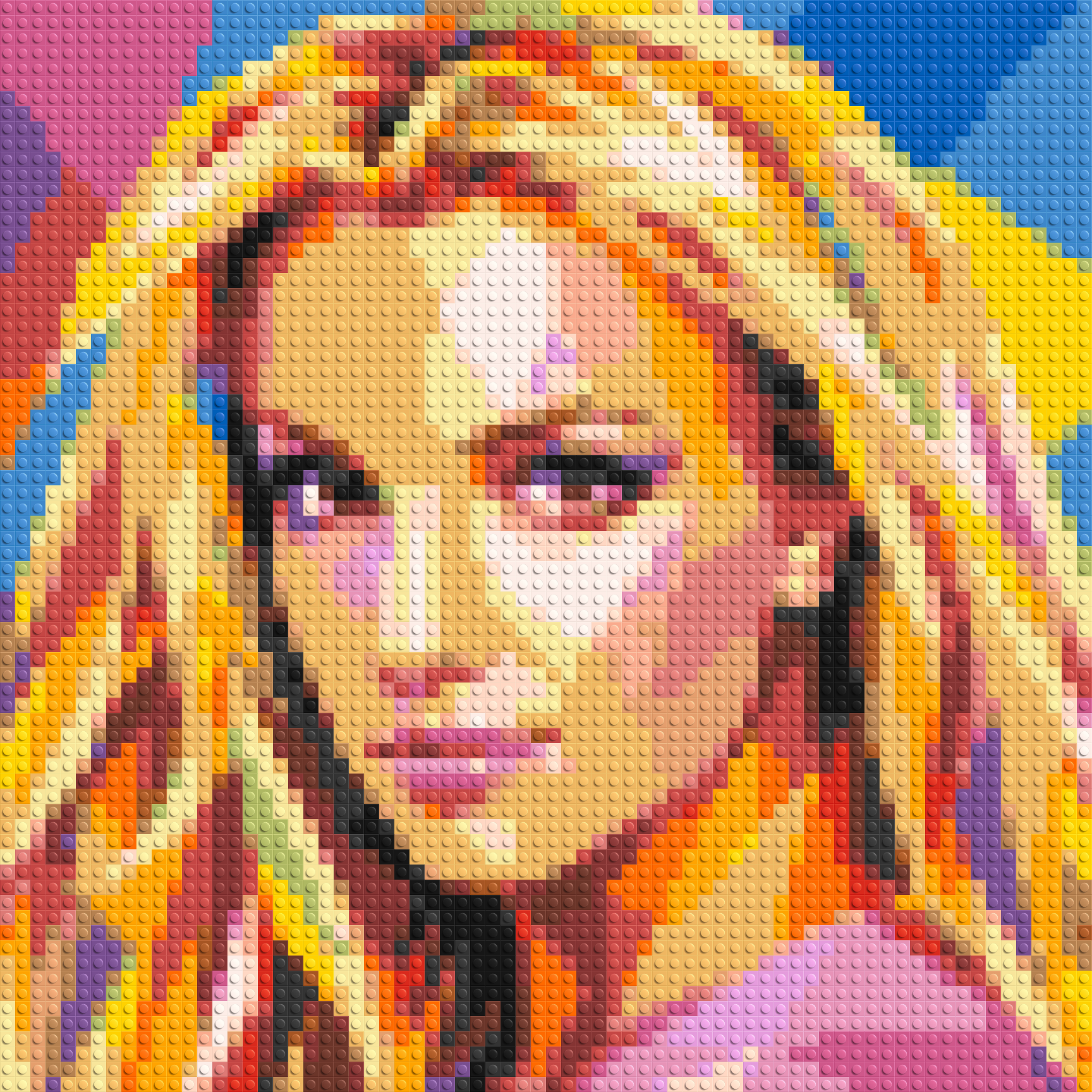 Britney Spears Portrait Pop Art - Brick Art Mosaic Kit 3x3 large
